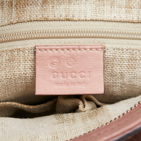 GUCCI Pink Leather Shoulder Bag - Picture 9 of 10